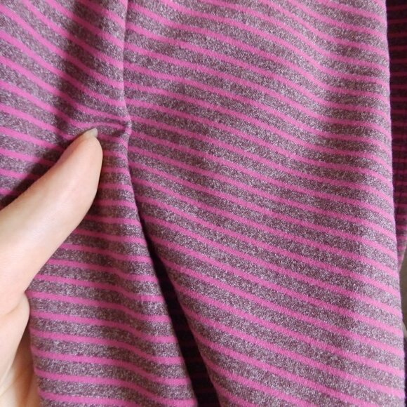 Lululemon Vinyasa Scarf (Rulu)qTonka Stripe Red Grape Minty Pink - Picture 3 of 6
